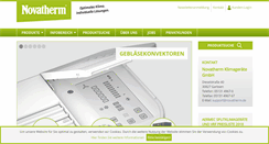 Desktop Screenshot of novatherm.de