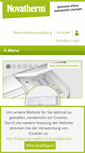 Mobile Screenshot of novatherm.de